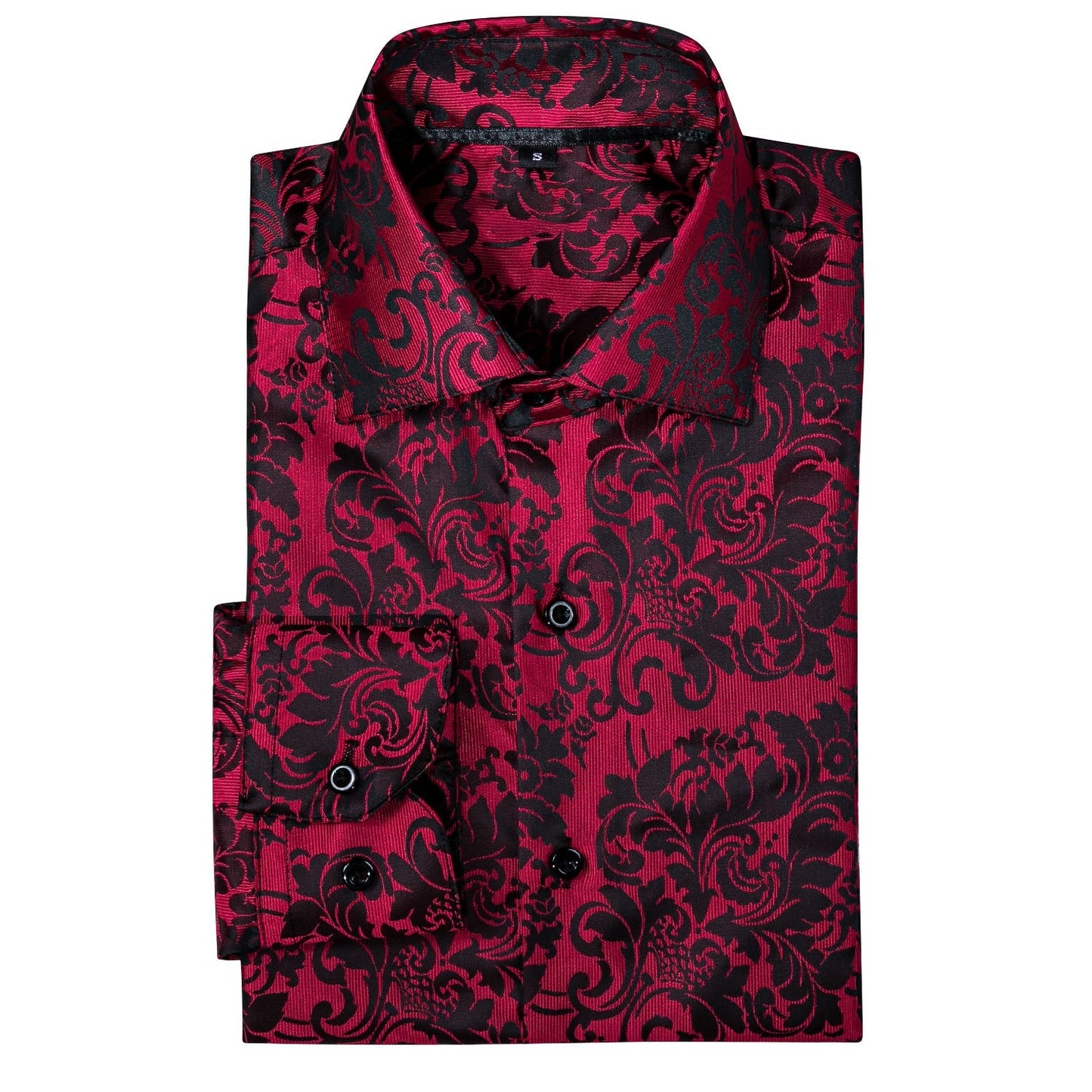 Red and Black Ornamental Dress Shirt shirt - Sophisticated Gentlemen