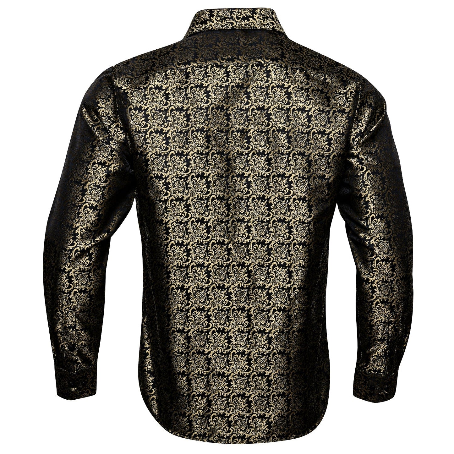 Gold and Black Ornamental Dress Shirt shirt - Sophisticated Gentlemen