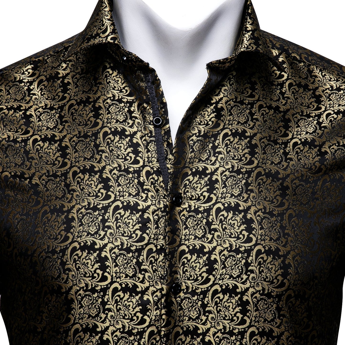 Gold and Black Ornamental Dress Shirt shirt - Sophisticated Gentlemen