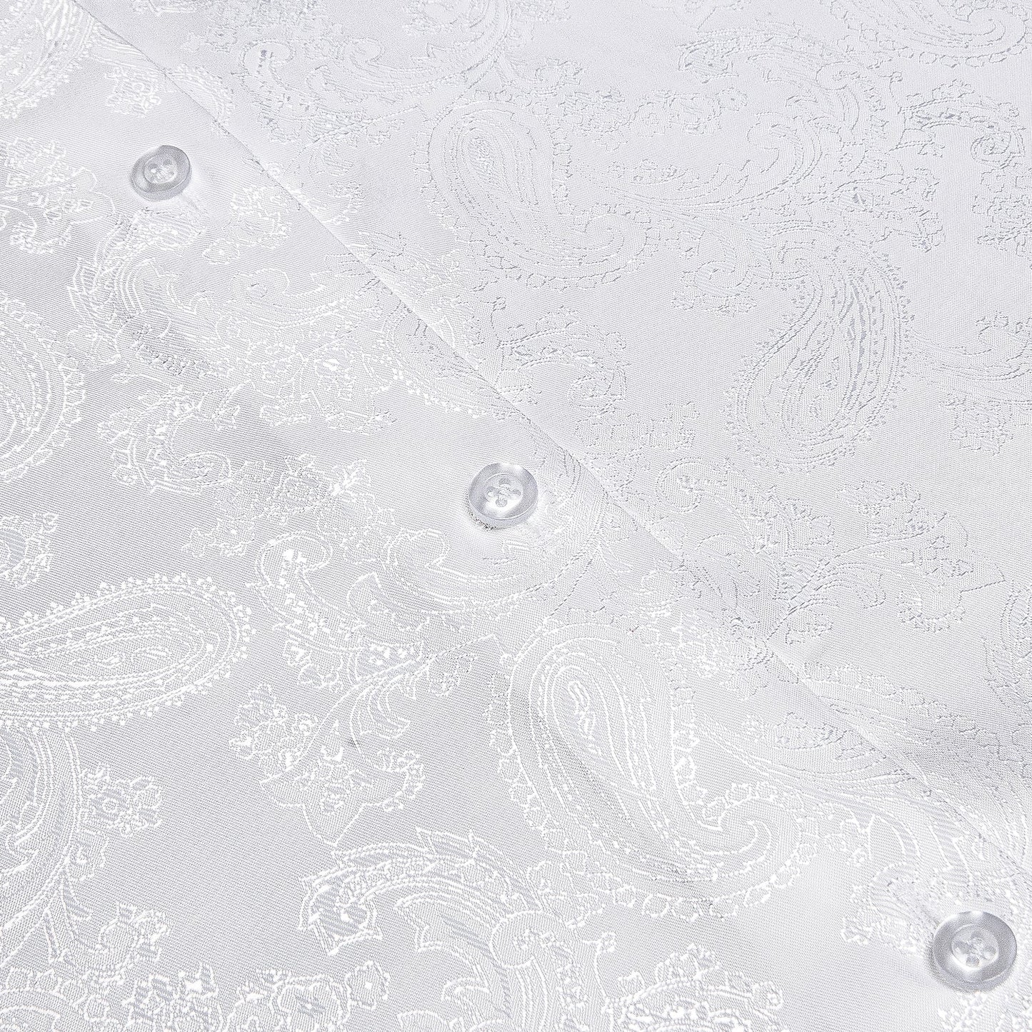 White Paisley Dress Shirt shirt - Sophisticated Gentlemen
