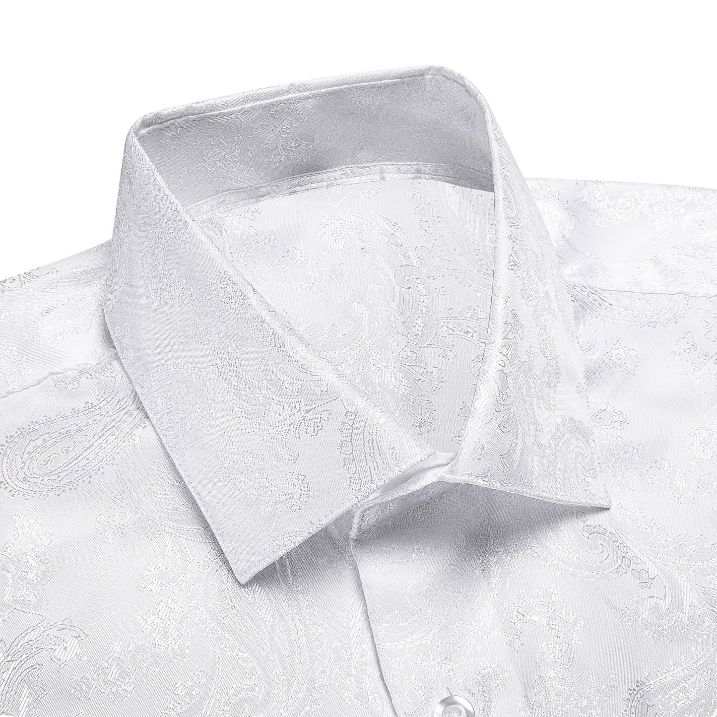 White Paisley Dress Shirt shirt - Sophisticated Gentlemen