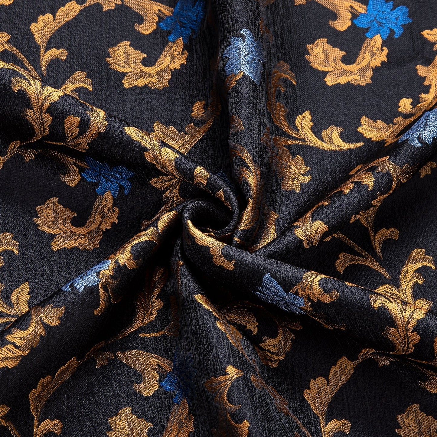 Golden and Blue Floral Dress Shirt shirt - Sophisticated Gentlemen