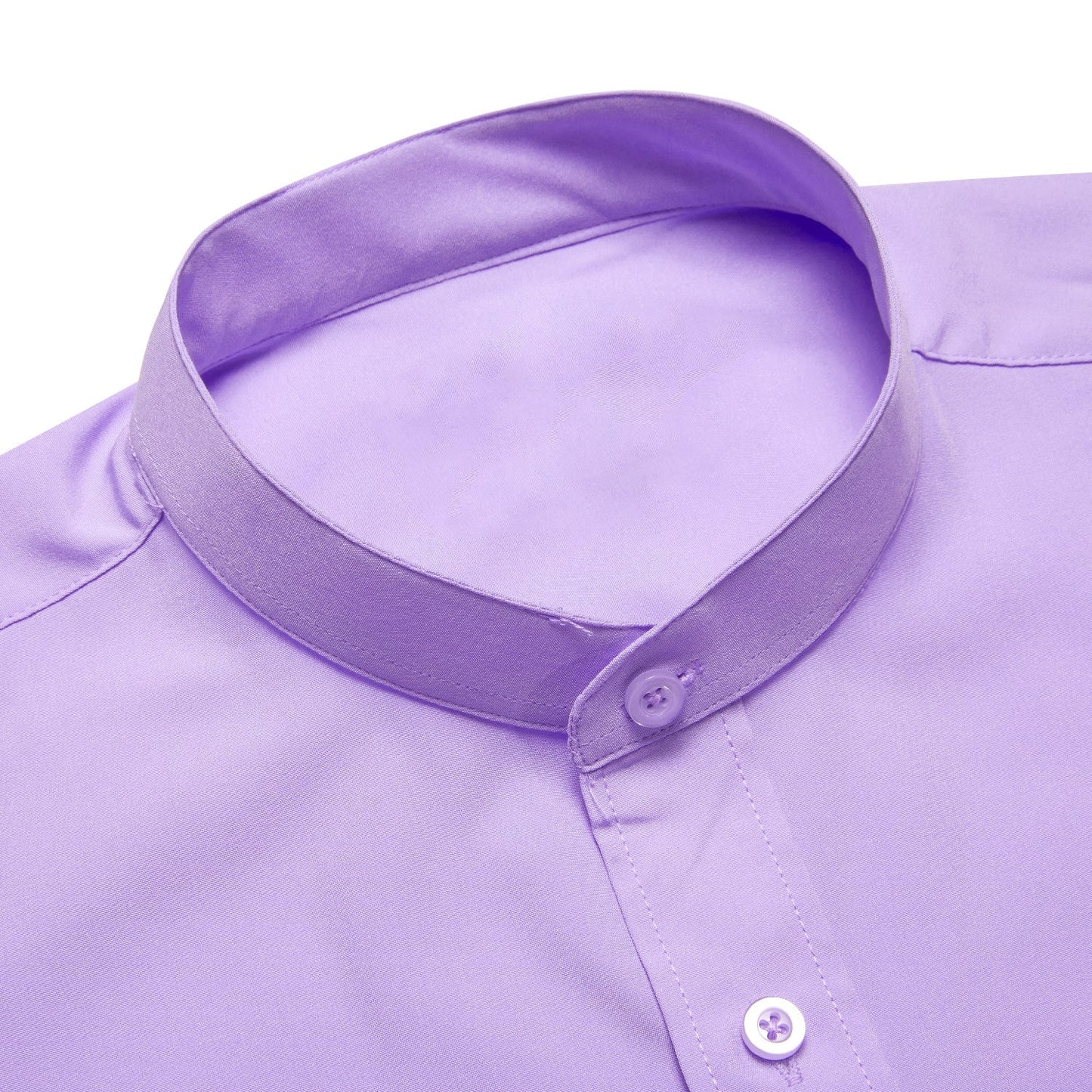 Collarless Lavender Dress Shirt shirt - Sophisticated Gentlemen