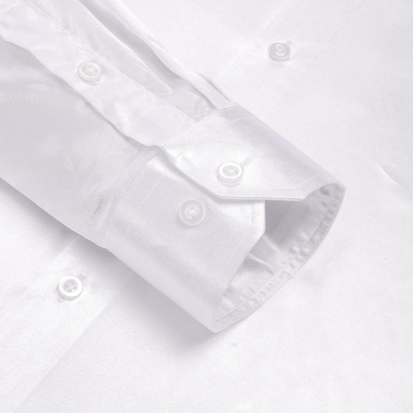 White Silk Dress Shirt shirt - Sophisticated Gentlemen