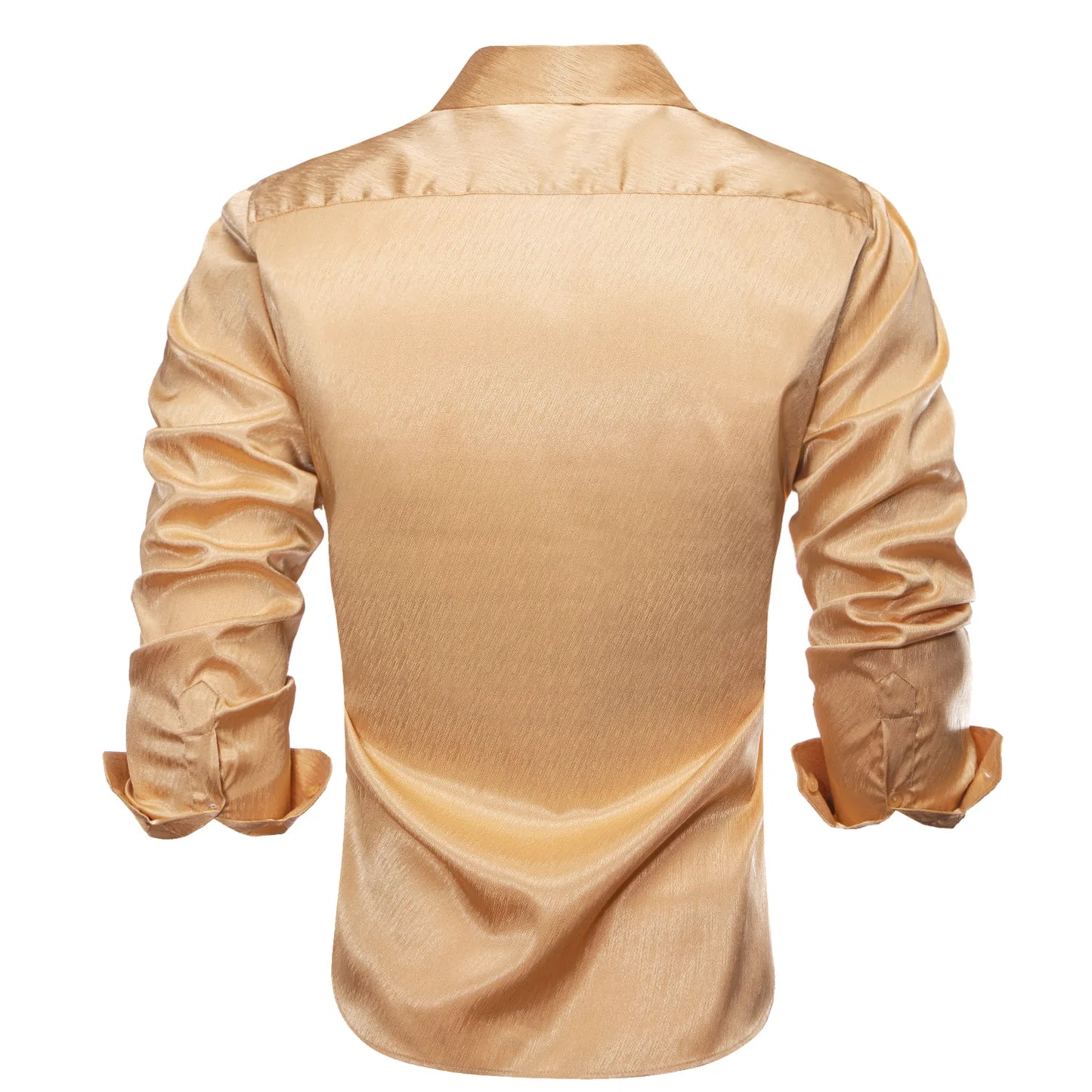 Beige Floral Silk Dress Shirt shirt - Sophisticated Gentlemen
