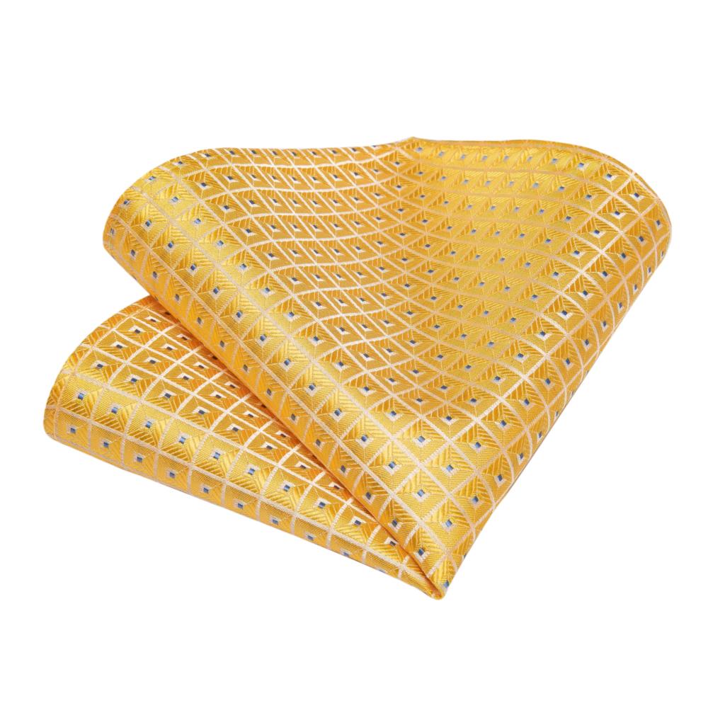 Gold and Diamonds Tie, Pocket Square and Cufflinks tie sets - Sophisticated Gentlemen