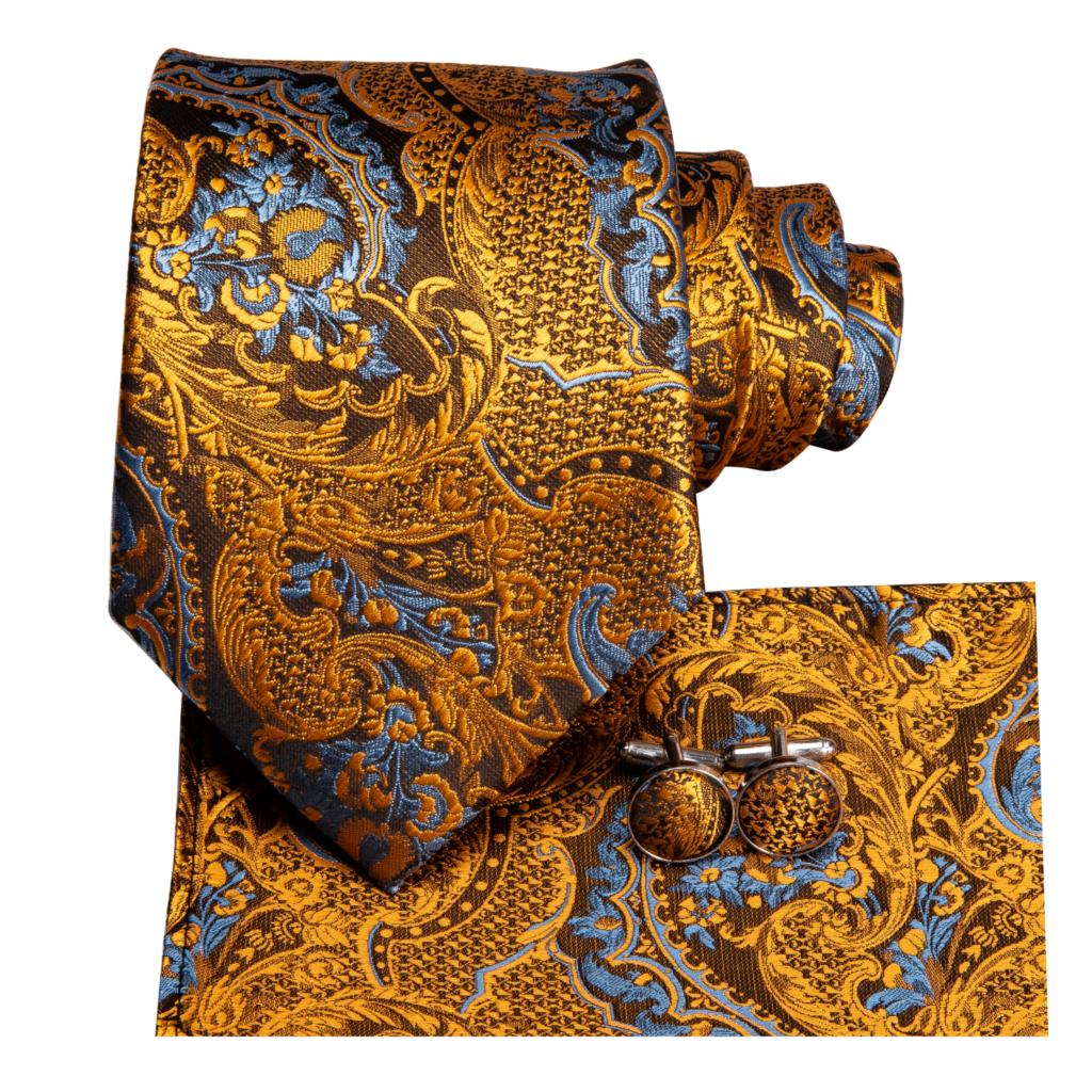 Amazing Amazonia Tie, Pocket Square and Cufflinks tie sets - Sophisticated Gentlemen