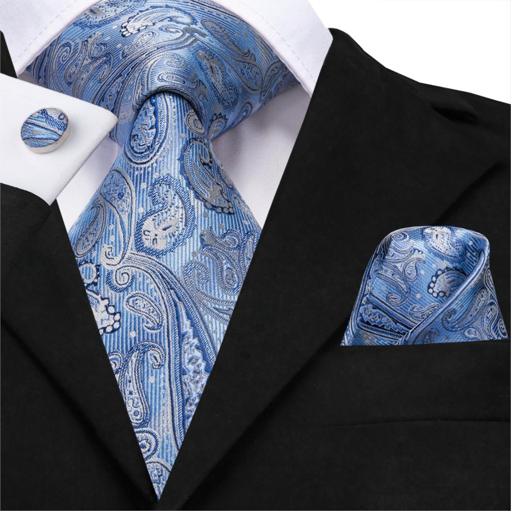 Ice Fairy Tie, Pocket Square and Cufflinks - SOPHGENT