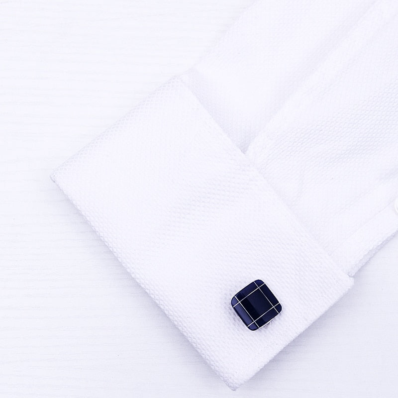 Dark Blue Elegant Cufflinks Cufflink - Sophisticated Gentlemen