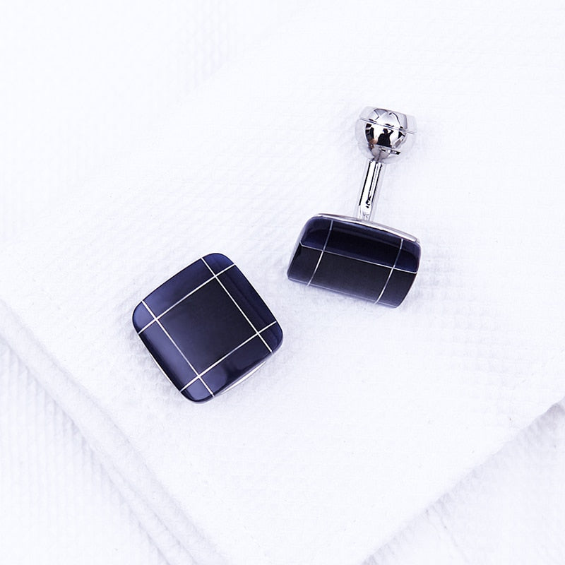 Dark Blue Elegant Cufflinks Cufflink - Sophisticated Gentlemen