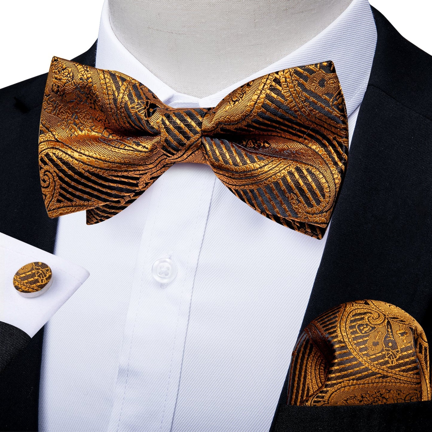 Ancient Gold Bow Tie bow ties - Sophisticated Gentlemen