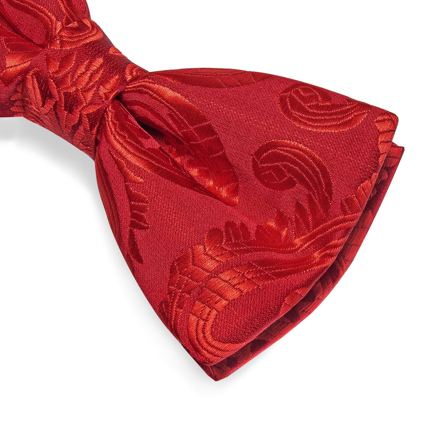 Fire Red Paisley Bow Tie bow ties - Sophisticated Gentlemen
