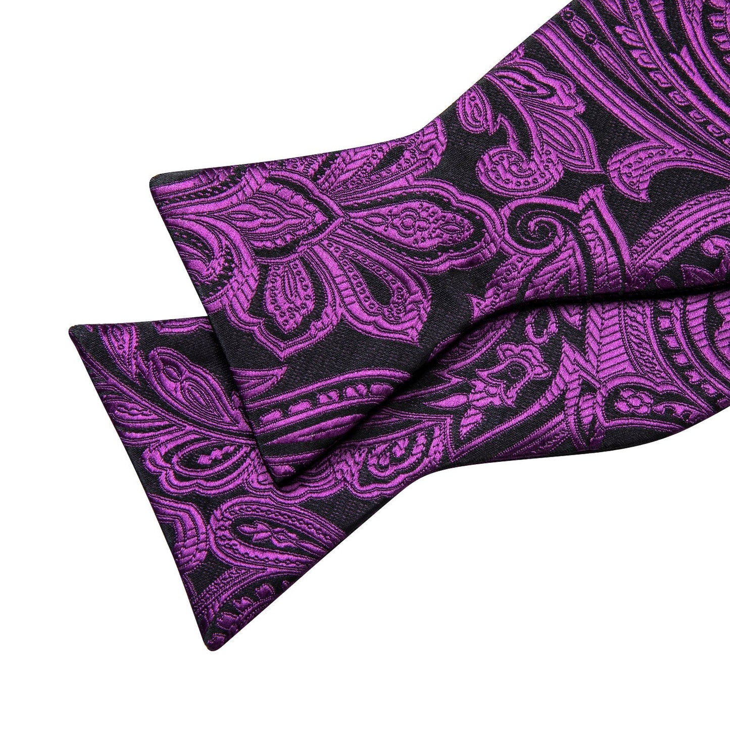Purple and Black Paisley Bow Tie bow tie - Sophisticated Gentlemen