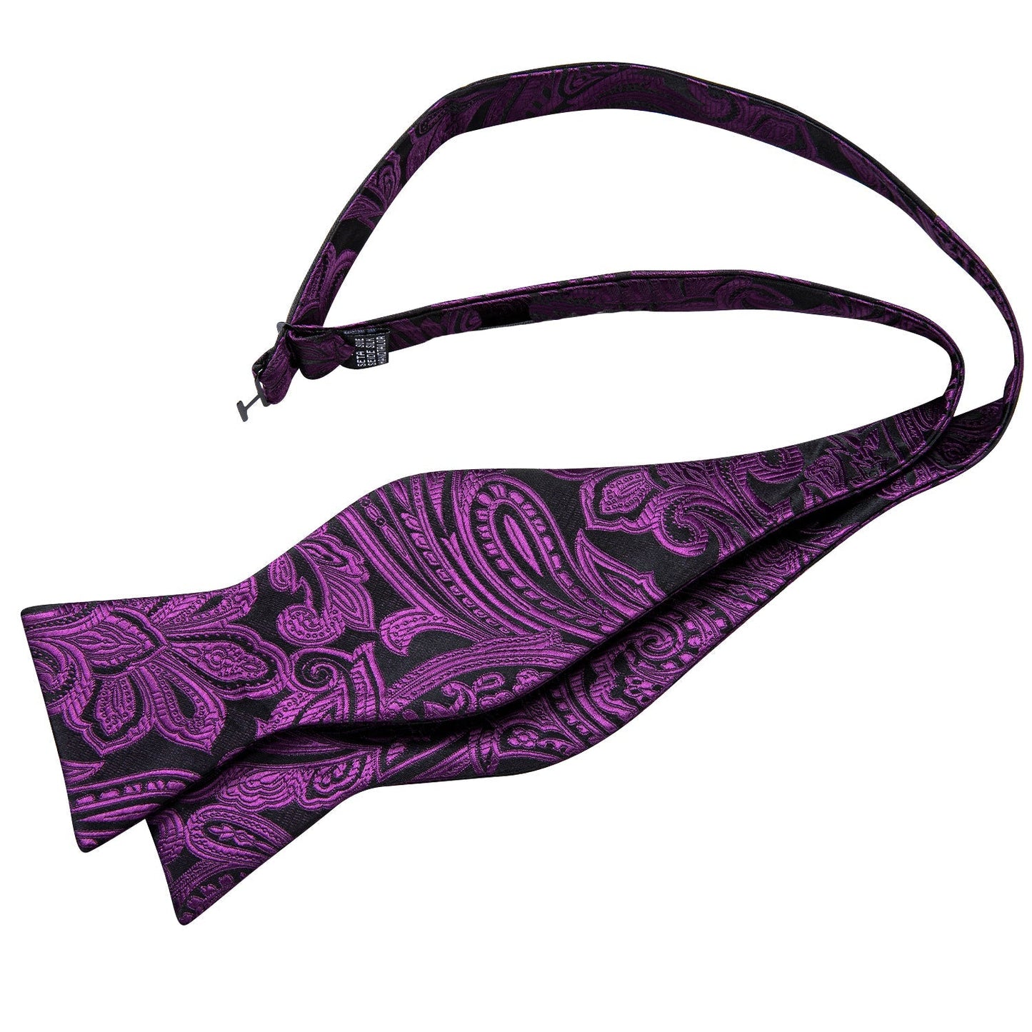 Purple and Black Paisley Bow Tie bow tie - Sophisticated Gentlemen