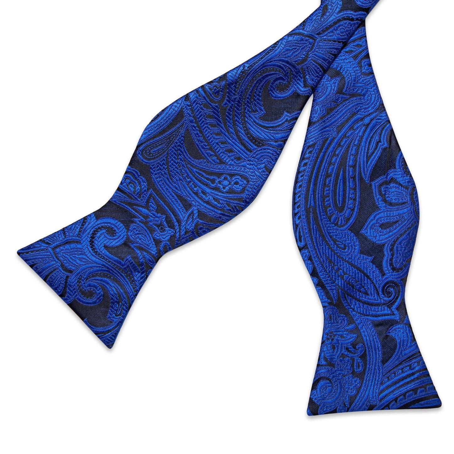 Royal Blue Paisley Bow Tie bow ties - Sophisticated Gentlemen