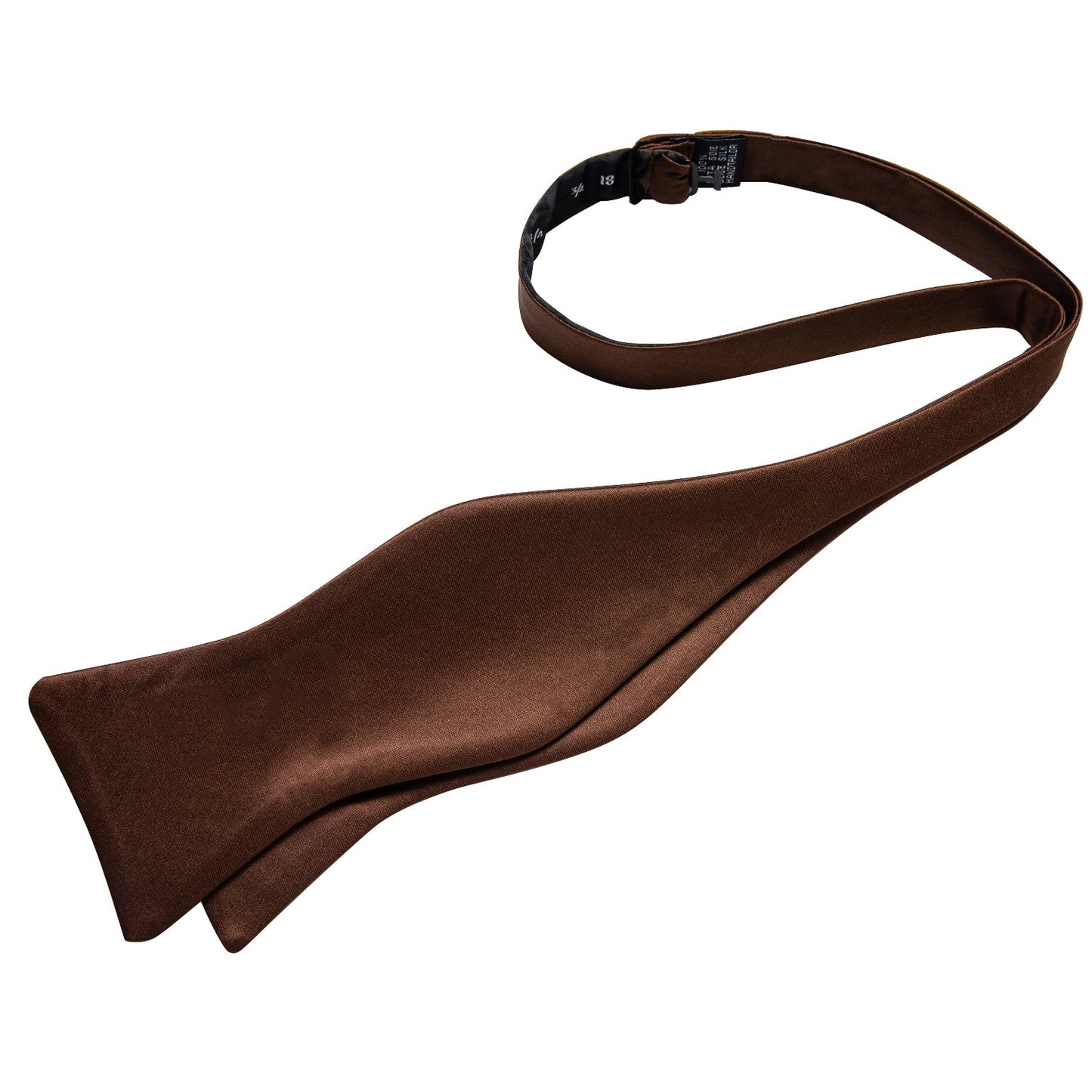 Solid Brown Silk Bow Tie bow tie - Sophisticated Gentlemen