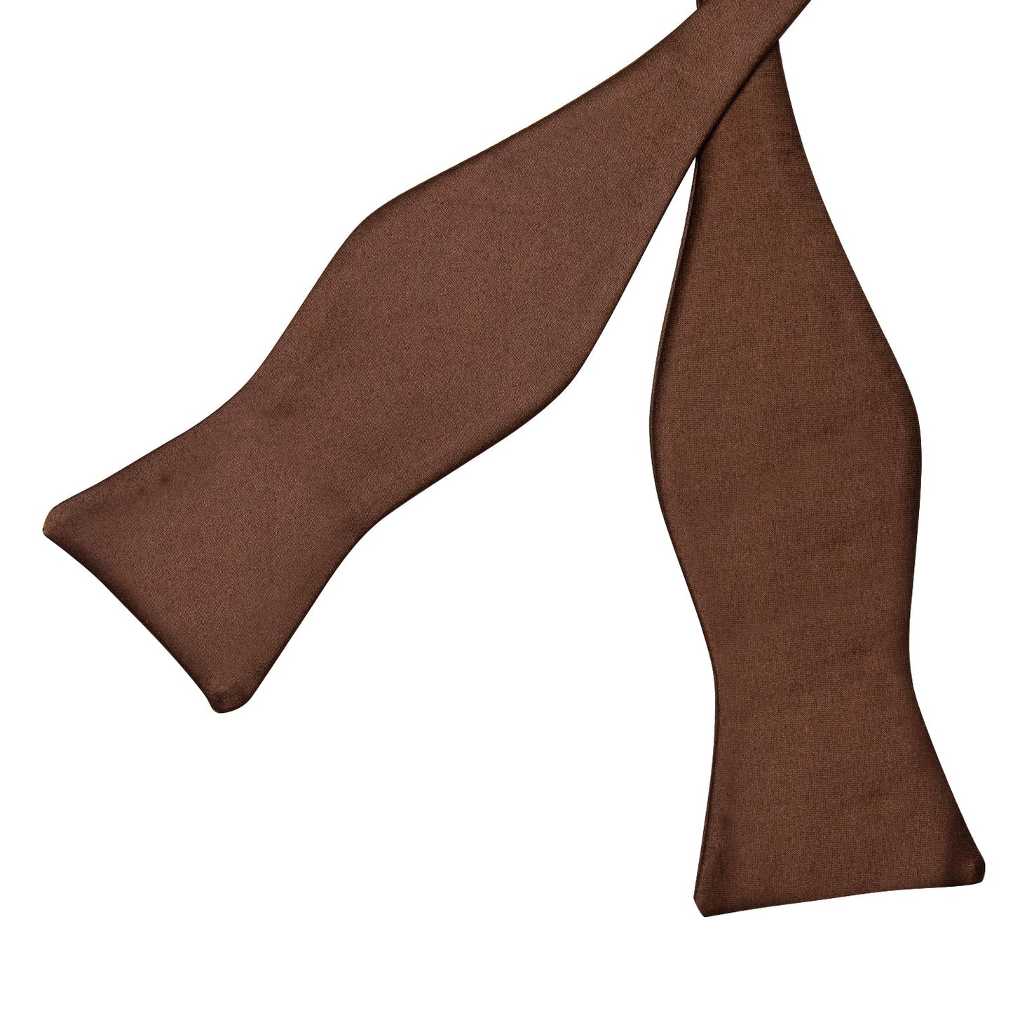 Solid Brown Silk Bow Tie bow tie - Sophisticated Gentlemen