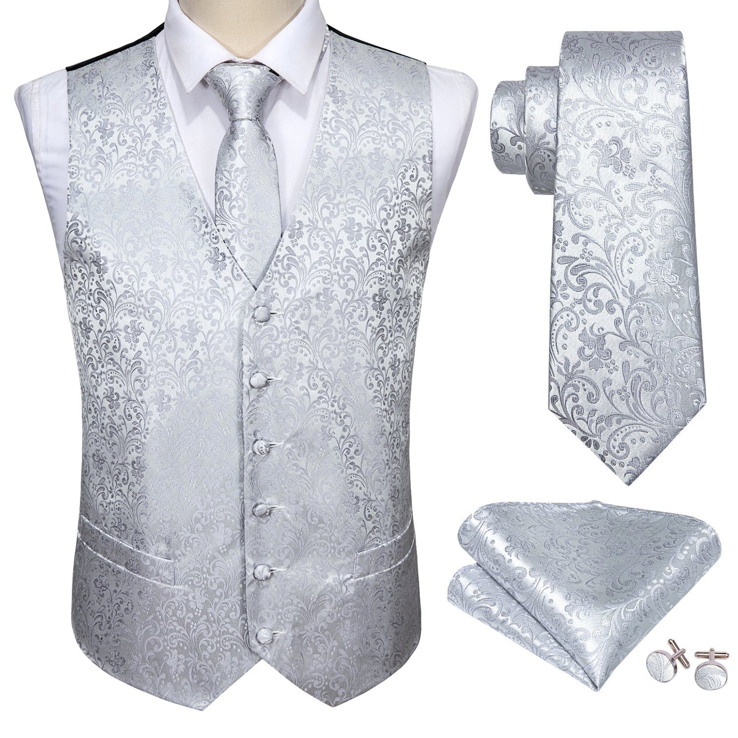 Light Gray Vest Set - SOPHGENT