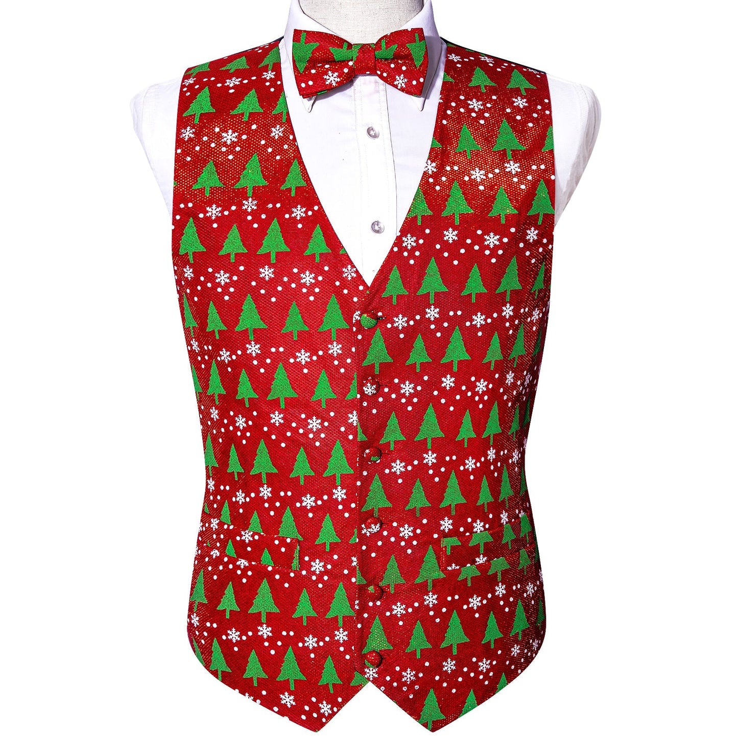 Christmas Tree Vest Set vest set S (Chest 41) - Sophisticated Gentlemen