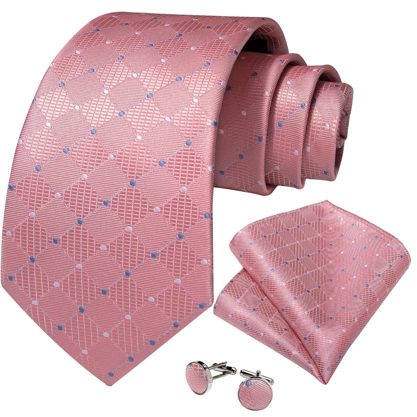 Pink Diamonds Tie Set - SOPHGENT