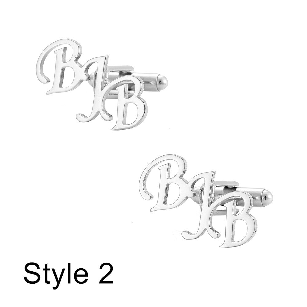 Initials Cufflinks cufflink - Sophisticated Gentlemen