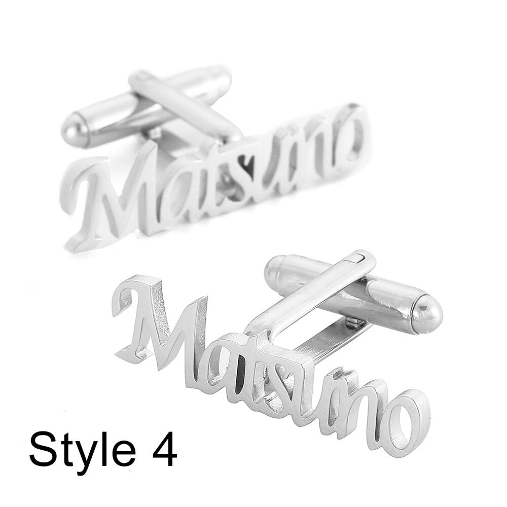 Initials Cufflinks cufflink - Sophisticated Gentlemen