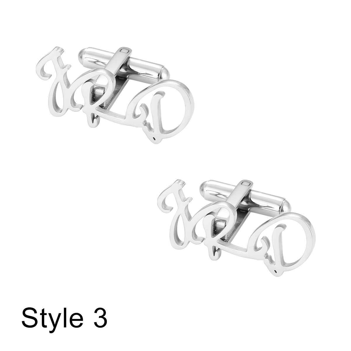 Initials Cufflinks cufflink - Sophisticated Gentlemen