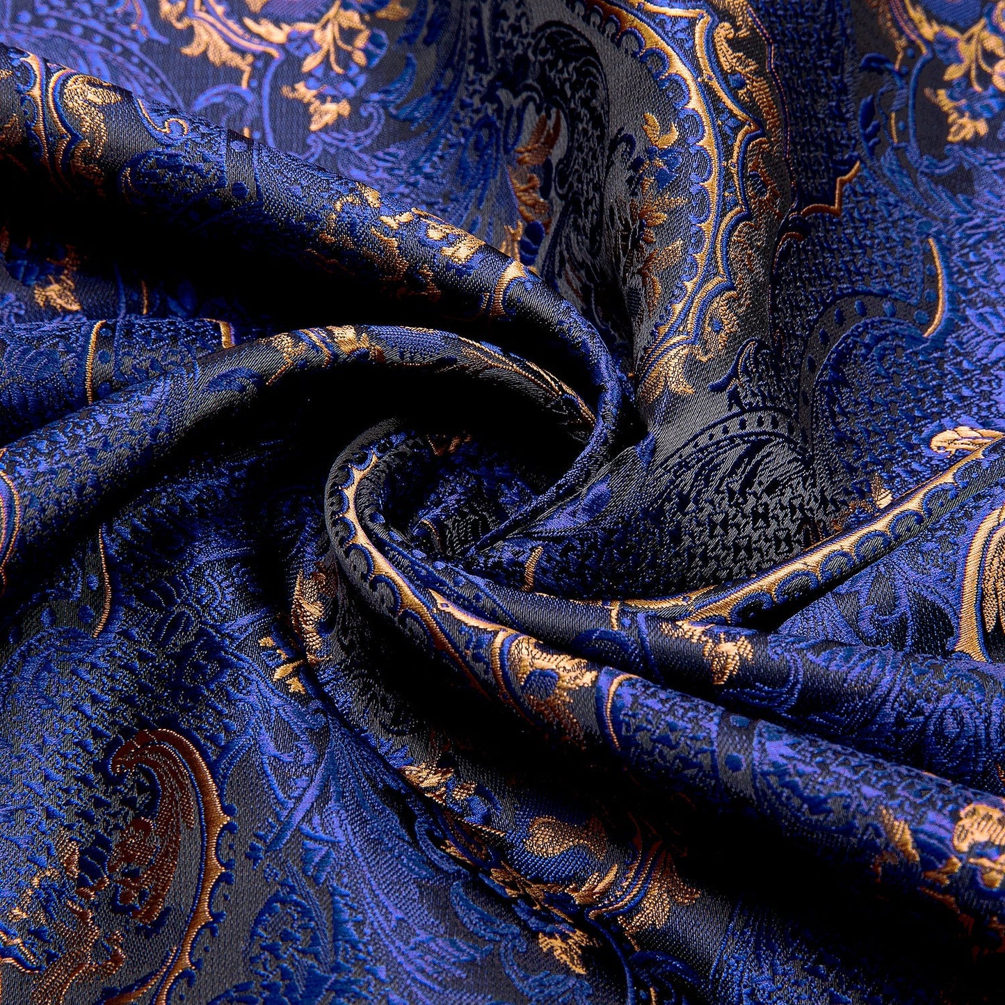 Blue Floral Silk Scarf Scarf - Sophisticated Gentlemen