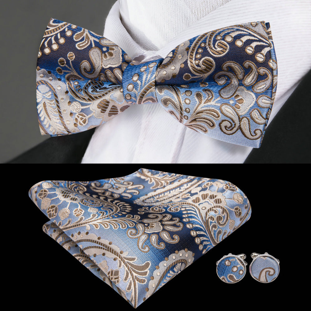 A Garden In The Rain Silk Bow Tie bow tie - Sophisticated Gentlemen