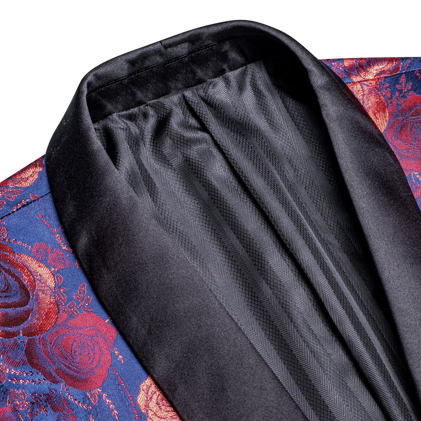 Blue and Red Floral Tuxedo Jacket tuxedo - Sophisticated Gentlemen