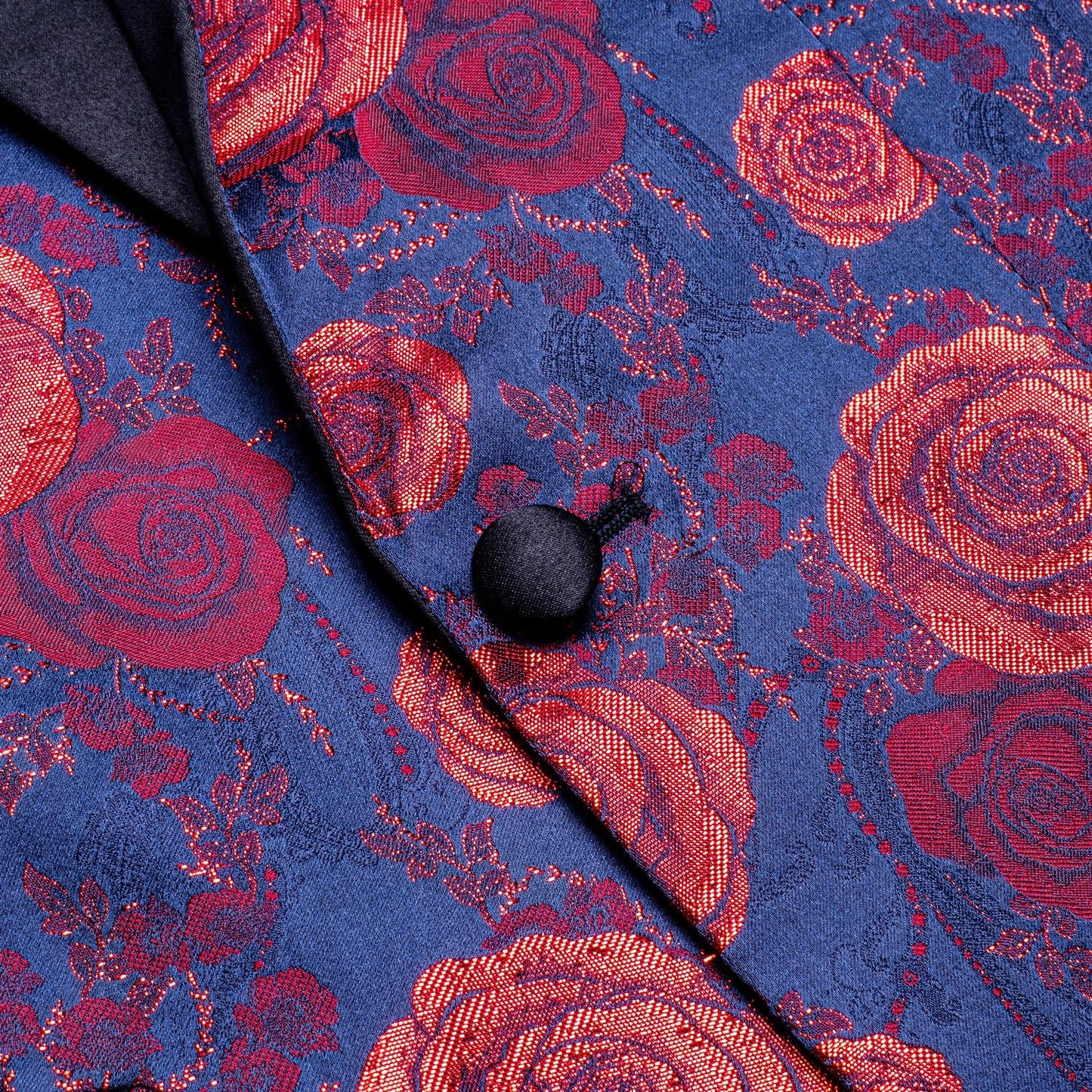 Blue and Red Floral Tuxedo Jacket tuxedo - Sophisticated Gentlemen