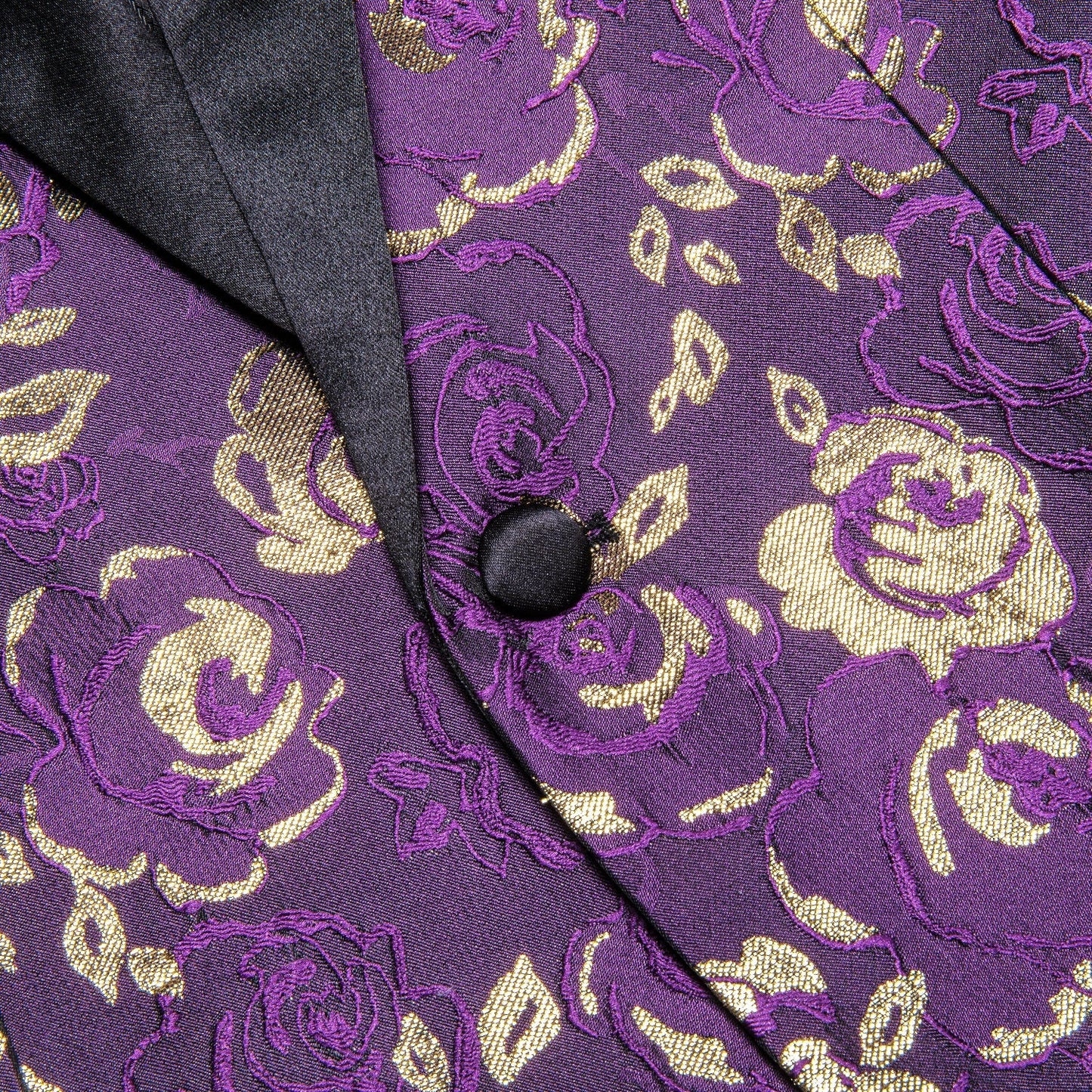 Purple Embroidered Floral Tuxedo Jacket tuxedo - Sophisticated Gentlemen