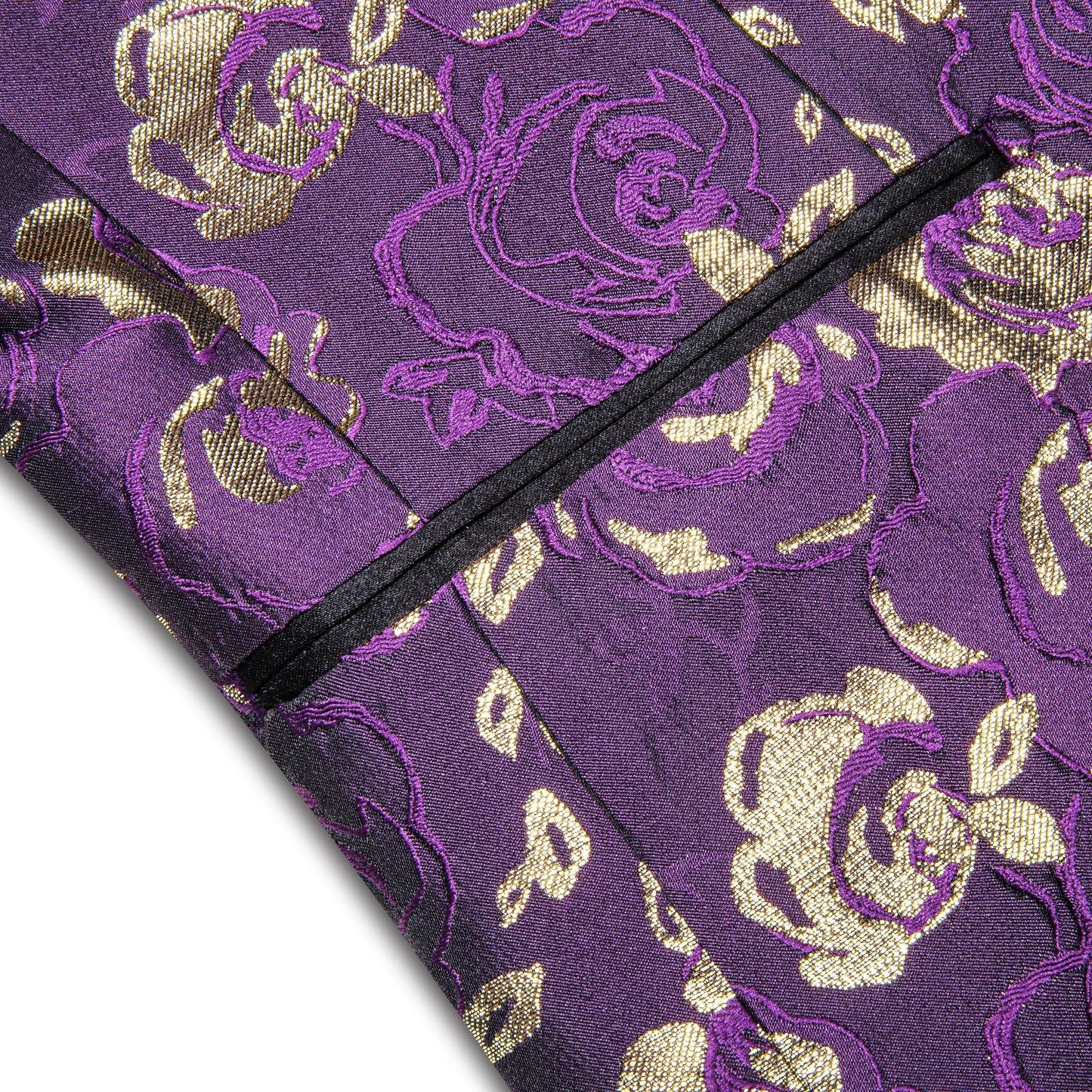 Purple Embroidered Floral Tuxedo Jacket tuxedo - Sophisticated Gentlemen