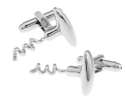 Corkscrew Cuflinks cufflink - Sophisticated Gentlemen