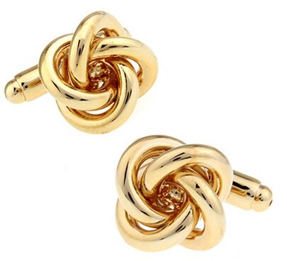 Gold Knot Cufflinks cufflink - Sophisticated Gentlemen