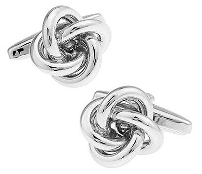 Rope Shaped Love Knot Cufflinks cufflink - Sophisticated Gentlemen