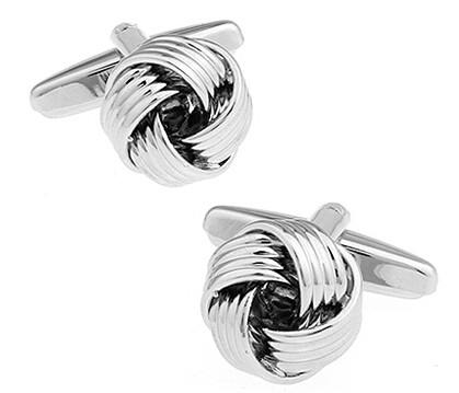 Silver Knot Cufflinks cufflink - Sophisticated Gentlemen
