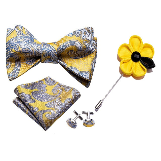 Wheat Fields Bow Tie Set bow tie - Sophisticated Gentlemen