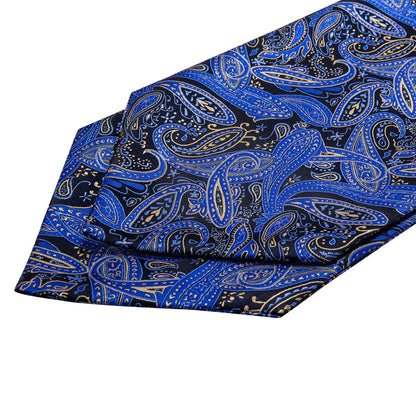 The Deep Sea Ascot, Pocket Square and Cufflinks ascot    - Sophisticated Gentlemen