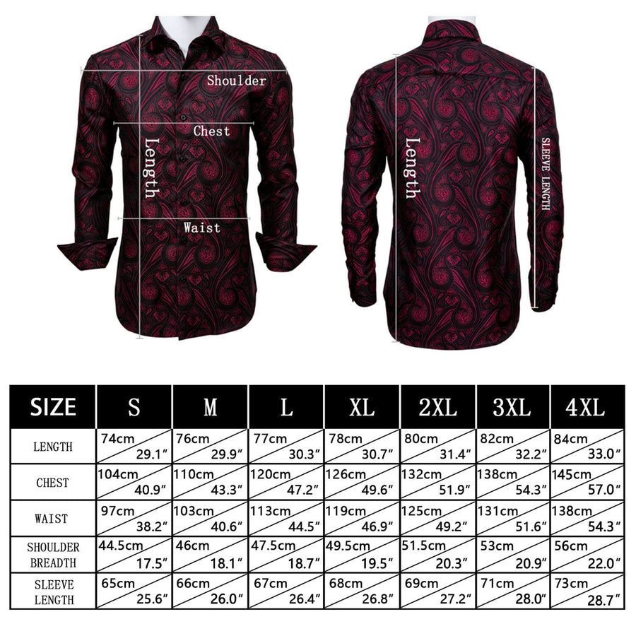 Pale Red Solid Silk Dress Shirt shirt    - Sophisticated Gentlemen