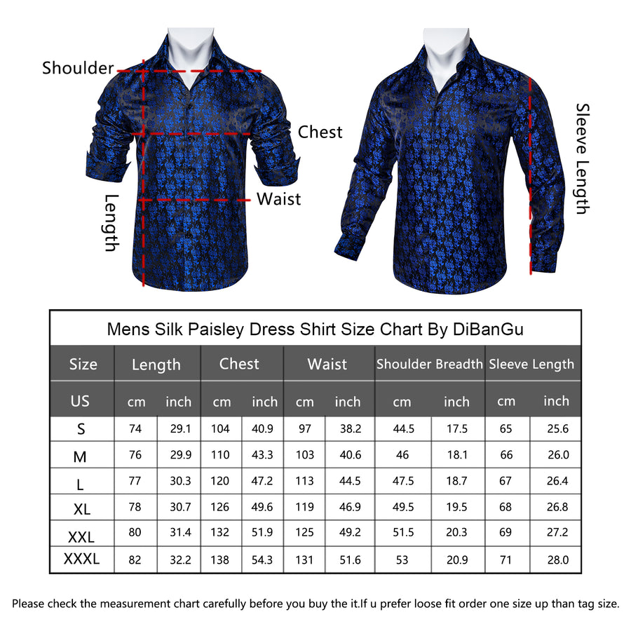 Red Black Paisley Silk Dress Shirt shirt    - Sophisticated Gentlemen