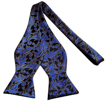 Royal Blue and Yellow Bow Tie Set bow ties    - Sophisticated Gentlemen