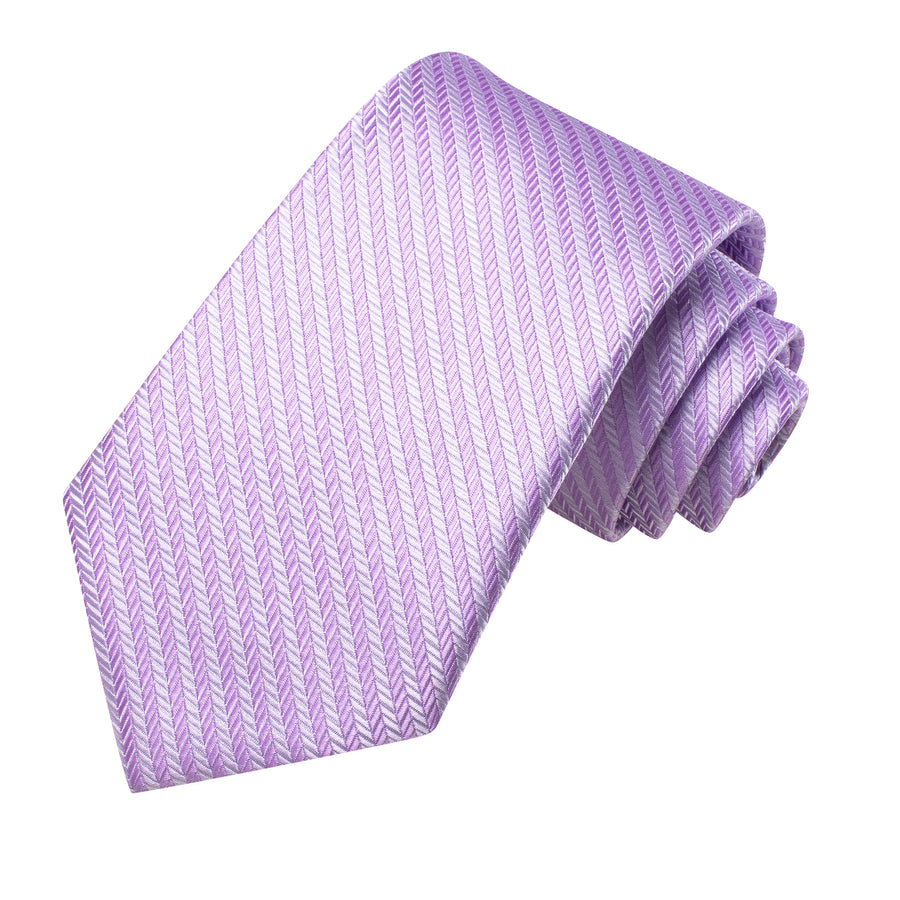 Medium Orchid Geometric XL Tie, Pocket Square and Cufflinks tie sets    - Sophisticated Gentlemen