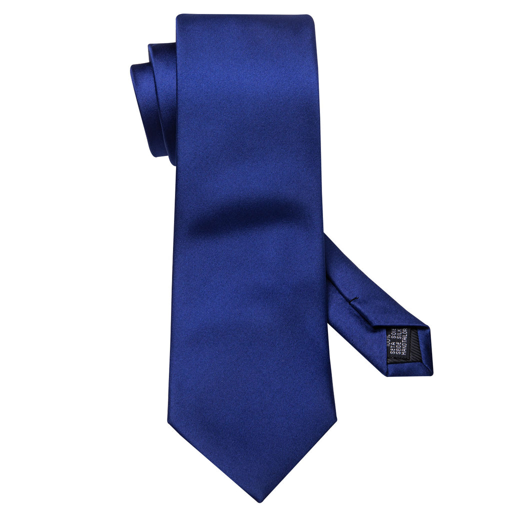 Sapphire Blue Tie, Pocket Square and Cufflinks Set tie sets    - Sophisticated Gentlemen