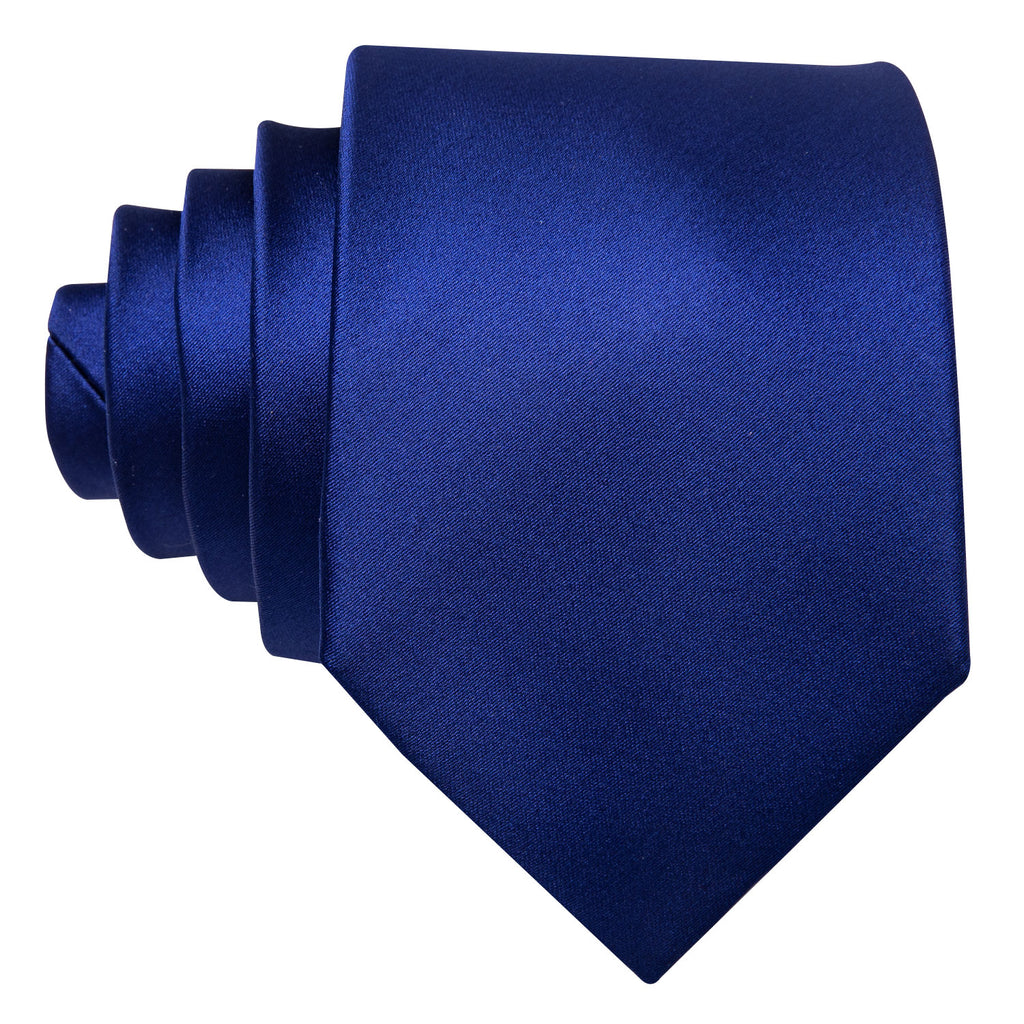 Sapphire Blue Tie, Pocket Square and Cufflinks Set tie sets    - Sophisticated Gentlemen