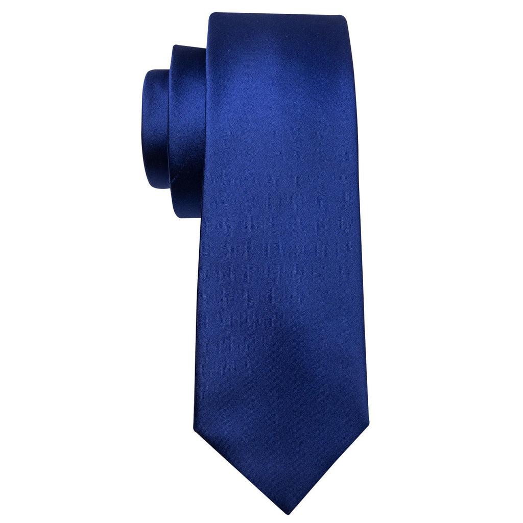 Sapphire Blue Tie, Pocket Square and Cufflinks Set tie sets    - Sophisticated Gentlemen