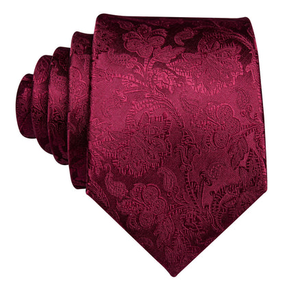 Burgundy Premium Tie Set tie sets    - Sophisticated Gentlemen