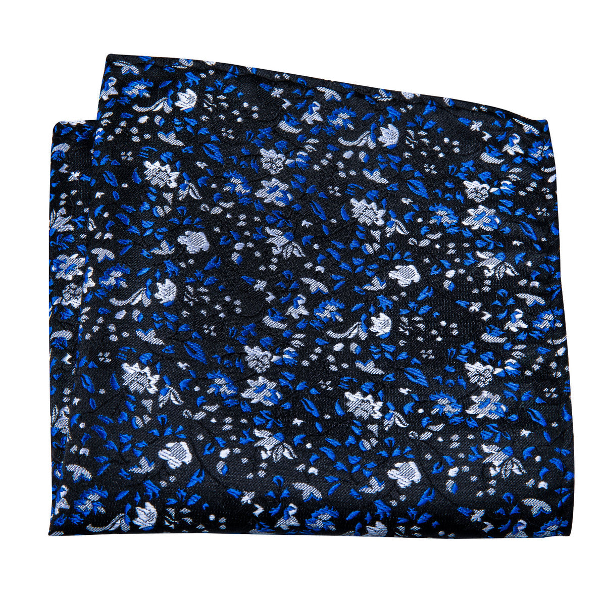 Deep Blue Floral Bow Tie Set bow ties    - Sophisticated Gentlemen