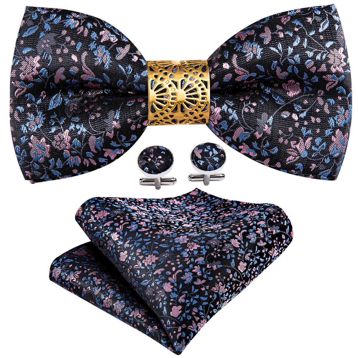 Luxury Floral Paisley Bow Tie Set bow ties    - Sophisticated Gentlemen