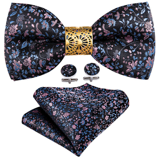 Luxury Floral Paisley Bow Tie Set bow ties    - Sophisticated Gentlemen